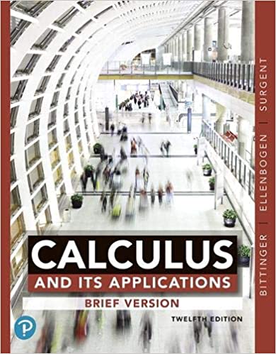 Calculus and Its Applications:  Brief Version (12th Edition) [2019] - Original PDF